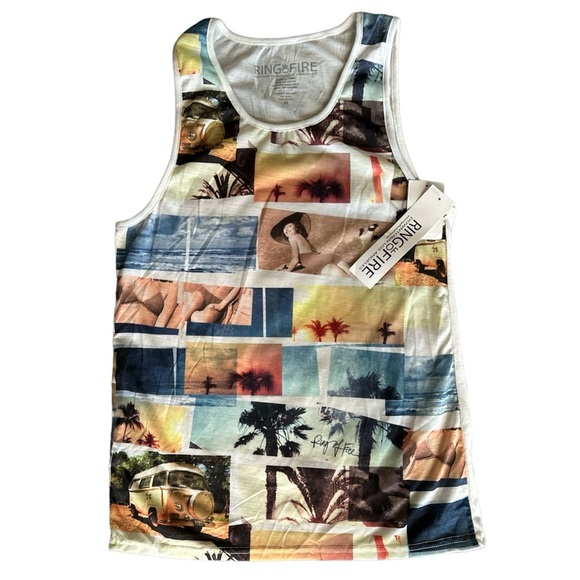 RINGOFFIRE Collage Short Sleeves Medium TShirt BNWT - Picture 1 of 4